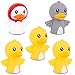 5 Duck Finger Puppets Toys, Soft Rubber Bath Animal Head finger Toys, Birthday Party Supplies Favors for Kids toddlers Boys Girls (Ducks_KB06)