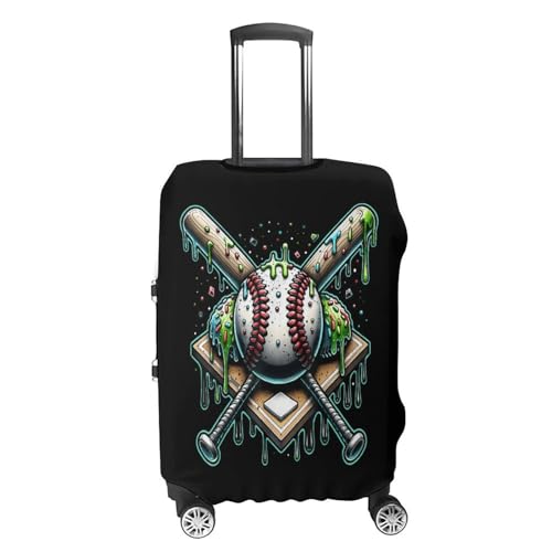 Baseball Home Plate Drip Game Day Luggage Cover Travel Suitcase Cover Luggage Protector 22-24 Inch4