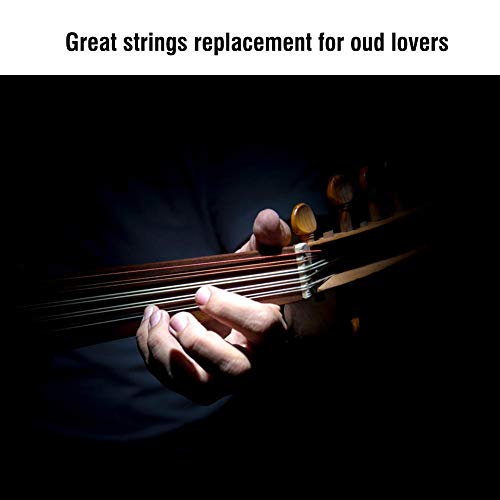 Oud Saiten, tragbar Gute Verarbeitung Nylon Leichtes, langlebiges Oud 12 Saiten, Oud für Oud Liebhaber 11 Saiten Saiten(12strings)