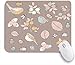 Produktbild Benutzerdefiniertes Büro Mauspad,Beetle Spring Collection Beeren Vögel Natur Hagebutte Botanik Mais Doodle Zeichnung gezeichnet,Anti-slip Rubber Base Gaming Mouse Pad Mat