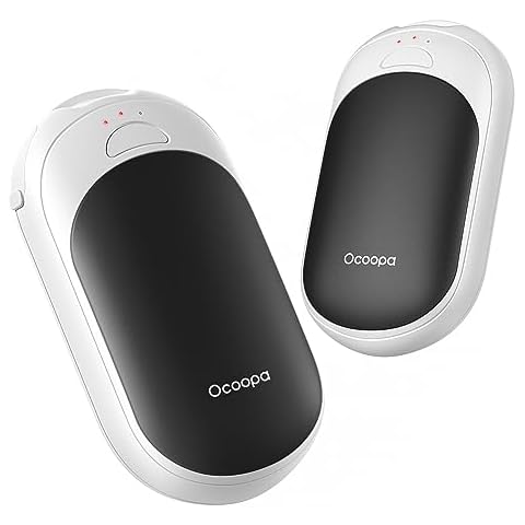 OCOOPA Magnetic Rechargeable Hand Warmers 2 Pack, Fast Heating, 3-Settings, UL Certified, Electric Portable Pocket Heater, Hunting, Golf, Camping Gear, Warm Gifts for Women, Tech Gift Men, UT3 Lite Cover