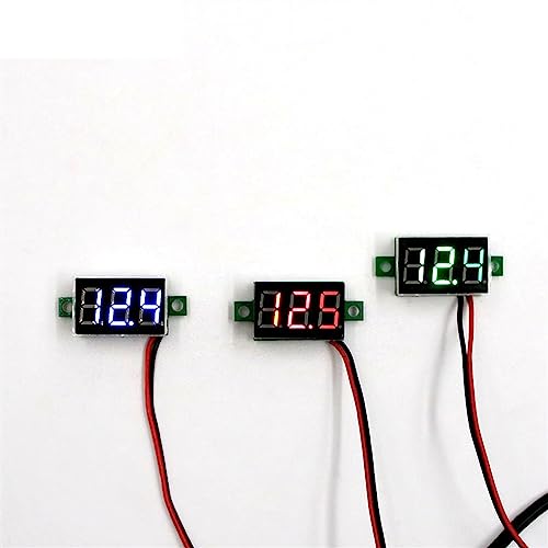 Voltmètre mini LED vert pour éviter les pannes de batterie 12V 24V