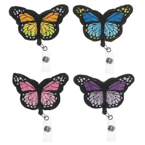 Jolis porte-badges rétractables NUOBESTY avec clips durables pour identité