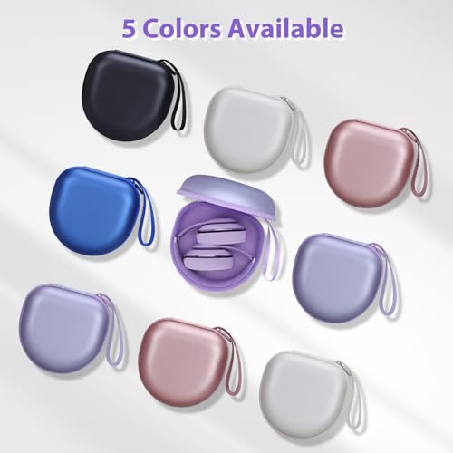 Image of Headphone Case Compatible with JBL /Beats /BERIBES /Jlab /Picun /TOZO /KVIDIO /Soundcore Anker /Skullcandy Noise Cancelling Over-Ear Headphones, Pearl Purple