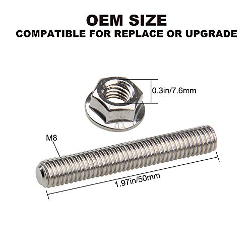 Big-Autoparts BA-10914001 16 Pcs Stainless Steel Exhaust Manifold Stud Nuts Kit thumb #2