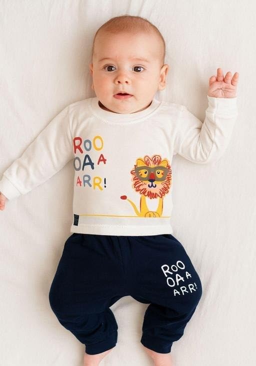 Image of Baby Unisex Printed Cotton Clothing Set| Comfortable, Breathable, Lightweight, Skin Friendly|SL 257