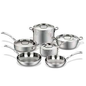 Cuisinart FCT-10 Edelstahl Kochgeschirr-Set 10-teilig