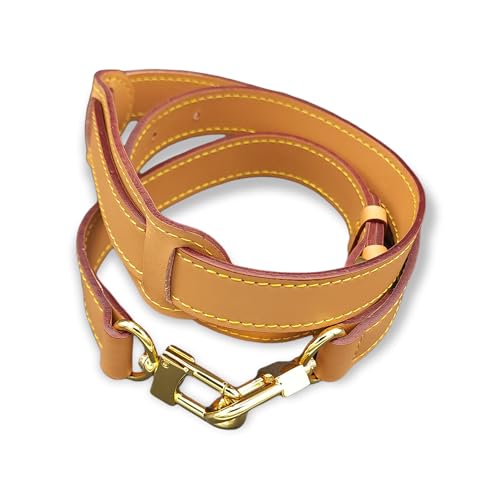 Vachetta Leather for Keepall 45 50 55 Speedy 40 Bag Adjustable Crossbody Luggage Shoulder Strap w/Shoulder Pad