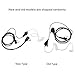 Tihebeyan Auricular Walkie Talkie Transparente 2 Pin PTT Covert Auricular Tubo Auricular...