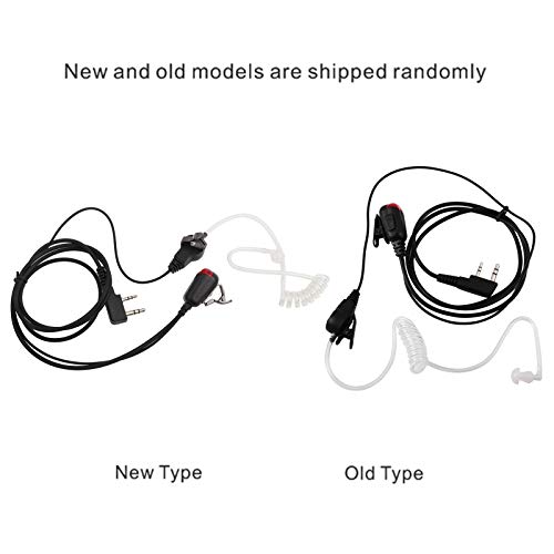 Hands Free Acoustic Tube Earpiece with Signal Indicator, Universal Headset for Kenwood for Baofeng for TYT for Zastone Two Way Radios - Image 4