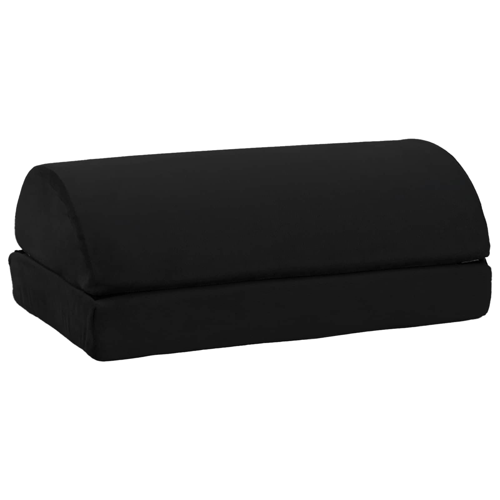 Podnóżek Czarny 44 x 29 x 17 cm Pianka PU Aksamit