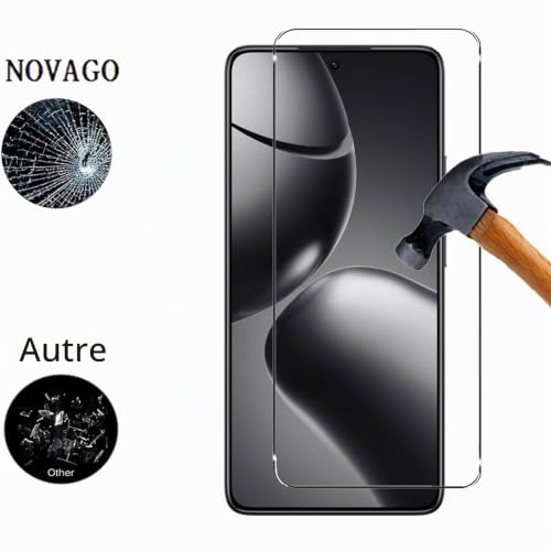 Pour Xiaomi 14T Pack Coque Résistante avec Anneau Anti Chute + 2 Films de Protection écran en Verre trempé résistant NOVAGO - vue 8