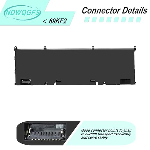 Image of 69KF2 86Wh Battery Replacement for Dell XPS 15 9510 9500 9520 Precision 5550 5560 5570 G15 5511 5520 Alienware M15 M17 R3 R4 | 11.4V 6-Cell Replacement