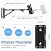 EMART Ring Light Wall Mount Boom Arm, Adjustable 51in/130cm Mounted Overhead Stand, 180°Rotation Heavy Duty Triangle Bracket Mounting Bar for Camera, Photography Lighting, Barber Led Lamp