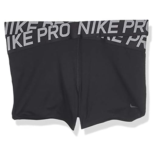 NIKE W NP Intertwist 2 3inch Short Pantalones Cortos de Deporte, Mujer, Black/(Thunder Grey), XL