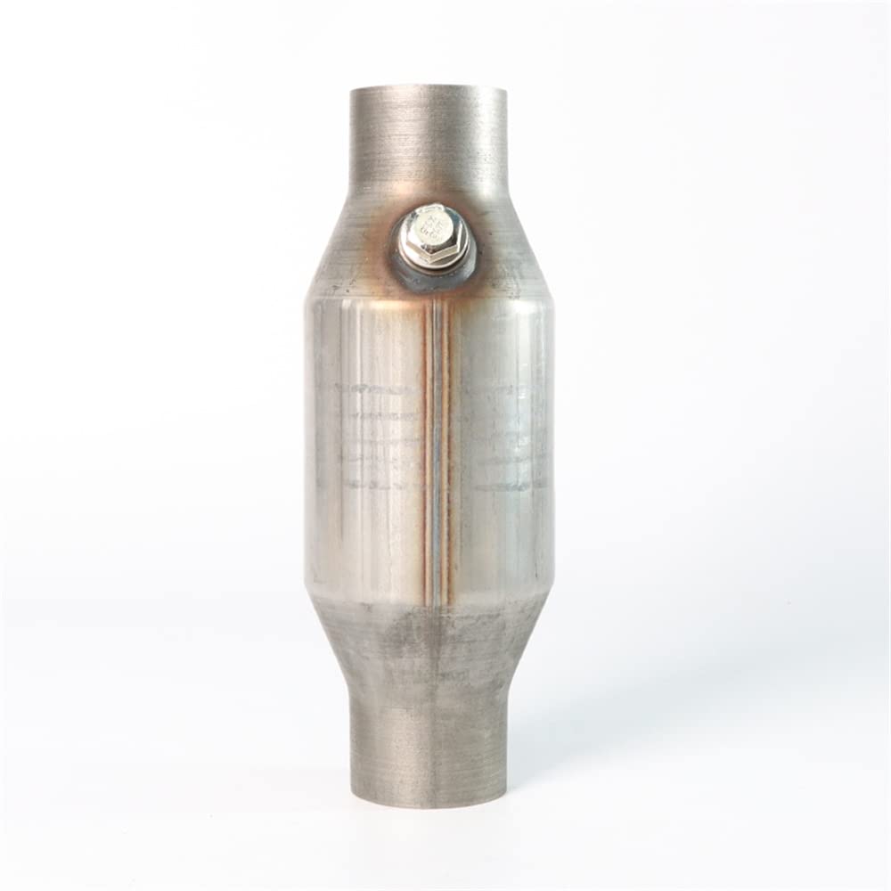 Photo 1 of *READ NOTES* 2 PACK BONILORA EPA 2.5" Inlet/Outlet Universal Catalytic Converter Stainless Steel & O2 Port