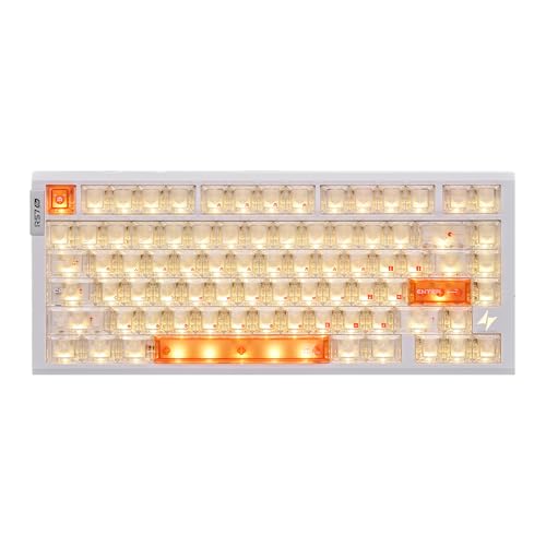 Image of ATK RS7 Air Esports Hall Effect Keyboard 75% 81-Key, 0.08 ms Latency, Frosted PC Keycaps (White /Iceblade)