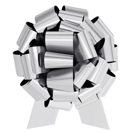 InstaBows Large Silver Gift Bow 12