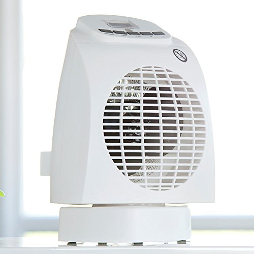 Sichler Haushaltsgeräte Heißlüfter: Heizlüfter LV- 245, 2.000W, Ventilator, Oszillation, Thermostat, Fernb. (Heizlüfter mit Kühlfunktion, Heizungslüfter, Infrarotheizung)-3