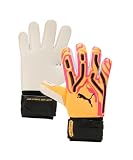 PUMA - PUMA Ultra Pro RC, Guantes de Portero Adultos Unisex, Sunset Glow-Sun Stream-PUMA Black, 11-041859