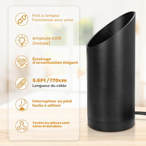 Idealife LED Sol Spot pour Éclairage de Tableaux Plantes et Chambre,1 Pc – vue 2