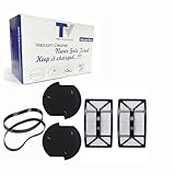 Premium Filter Kit Compatible For Bissell Powerlifter & PowerTrak Pet Upright Vacuum Cleaners 1790 1793 17931 17939 1793R 1307 1309 1309R 1309W Parts # 1604127 & 1604130. (Pack of 2 set)+ 2 Belts