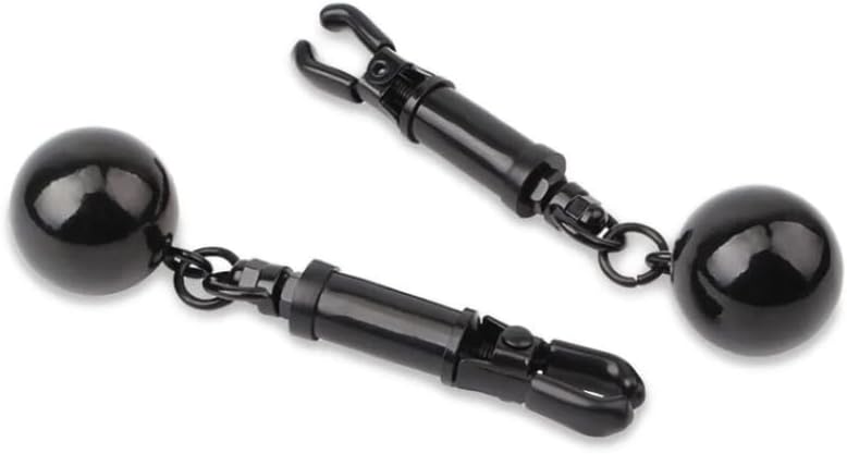 Adjustable Nipple Clamps with Weighted Balls SM Bondage Sex Toy KH63786
