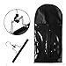 Timoo Hair Extension Holder with Hanger, Portable Hairworks Extension Holder with Double Anti-Slip Cushions & Dustproof Storage Bag, Black, 23 x 11 inch