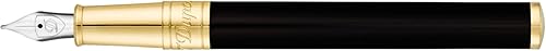 Miniatura 4 de S.T. Dupont D-260205 - Pluma estilográfica con inicial, color negro y dorado