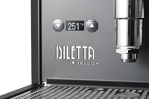 Diletta Bello+ Espresso Machine | E61 | PID Temperature Control | Shot Timer | Programmable Preinfusion | Handmade In Italy (Black) - Image 4