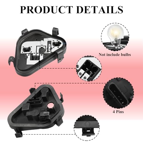 Raheem 63217313044 Car Rear Right Tail Light Bulb Holder Socket, Tail Lamp Socket Rear Lamp Cluster Assembly Replacement Part for BMW 3 Series F30 F80 2013-2019 Car Taillight Bulb Base Holder - Image 2