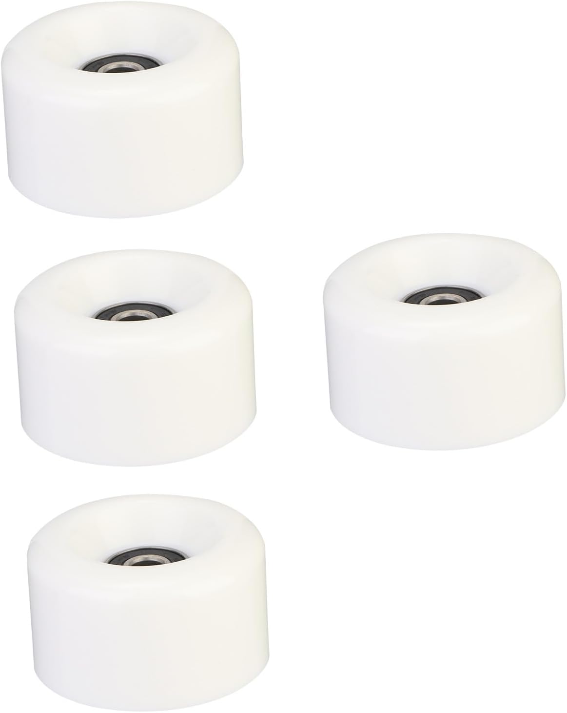 4Pcs PU Double Row Roller Skate Wheels with Bearings Durable Skating Wheels for Indoor and Outdoor Use Skates Accessories for Quad Skating