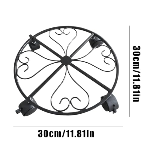 Support déplacement de pot à roulettes robuste pour plantes d'intérieur et terrasse - 6