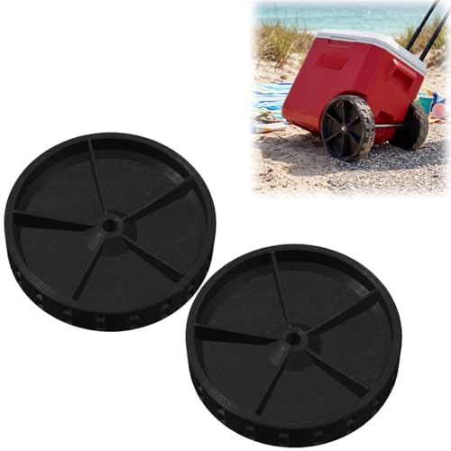 Replacement Cooler Wheel Compatible with Coleman Cooler,Duty Cooler 6 Inch Wheel Repair Part, Rolling Cooler Replacement Wheel for Camping Beach Fishing Outdoor Travel 2 Pack