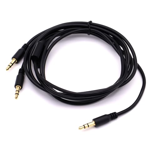 Cable divisor de audio de dos salidas de 1/8 para conectar teléfono y guitarra 3