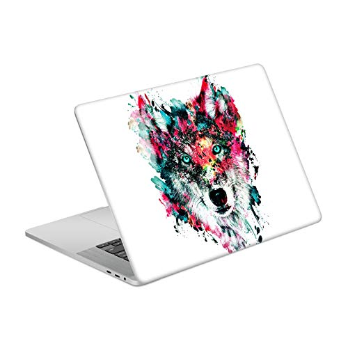 Autocollant vinyle loup MacBook Pro 16 A2141 skin protection ordinateur portable motif animal