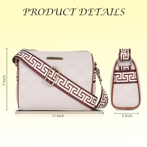 Image of Womanix Crossbody Sling Bag for daily use, shoulder sling Bag with Ajustable Strap, Small Trendy Sling Crossbody Bag, party sling, casual, travell