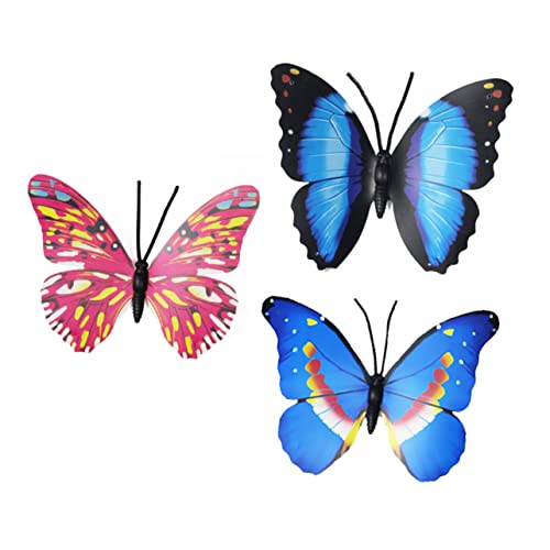 Papillon artificiel sur tige YRYRYW pour embellir un pot de fleurs dégarni et valoriser une cour
