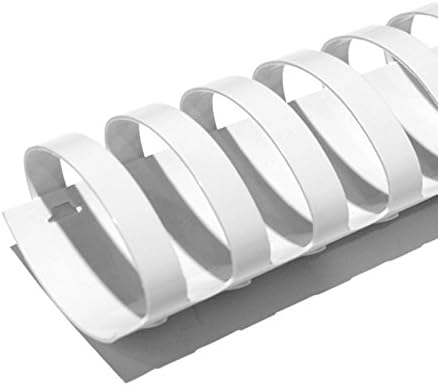 50mm (2 in.) Comb Binding Spines | 11 in. Length for Letter Size or Smaller Projects | Standard 19-Ring Rectangular Holes | White | 425 Sheet Binding Capacity | 50 Pack