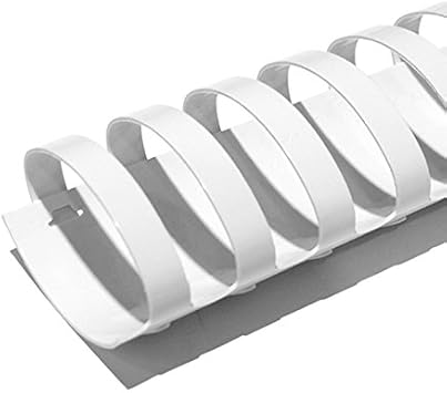 50mm 2 in. Comb Binding Spines | 11 in. Length for Letter Size or Smaller Projects | Standard 19-Ring Rectangular Holes | White | 425 Sheet Binding Capacity | 50 Pack