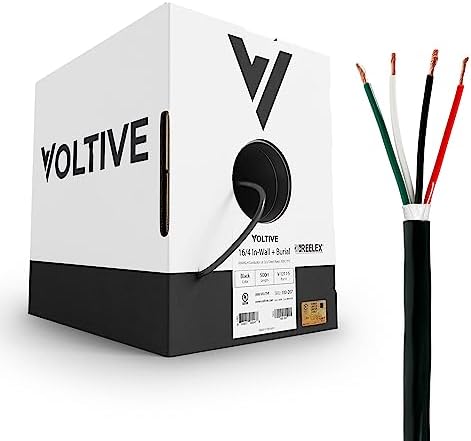 Aazon.co: 500ft 16AWG 2 Conductors (16/2) CL2 Rated Loud Speaker Cable Wire, Pull Box (for In - Foto 12