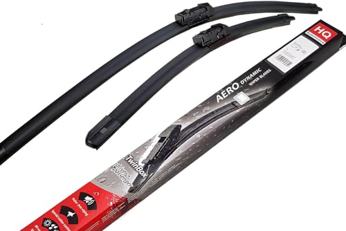 HQ AUTOMOTIVE Juego de escobillas limpiaparabrisas planas sin marco para Discovery V LR/B6 2017-> Range Rover IV 2016-> Range Rover Sport II 2016-> ADC02-421 Twin Box