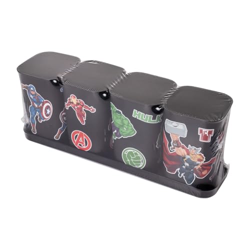 Porta Canetas C/Bandeja Avengers 5 Pçs Plasútil