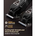 Hair Clippers for Men Professional, Cordless Clipper and Trimmer Set, Clippers for Hair Cutting Kit with Long Battery Life, Electric Hair Trimmer for Family Barber Kids Use - Image 3
