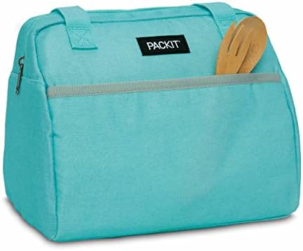 Packit PKT-LH-SMS Hampton Lunch Bag Food, Waterproof Canvas, Soft Mint