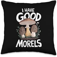 Mushrooms I Have Good Morels Throw Pillow