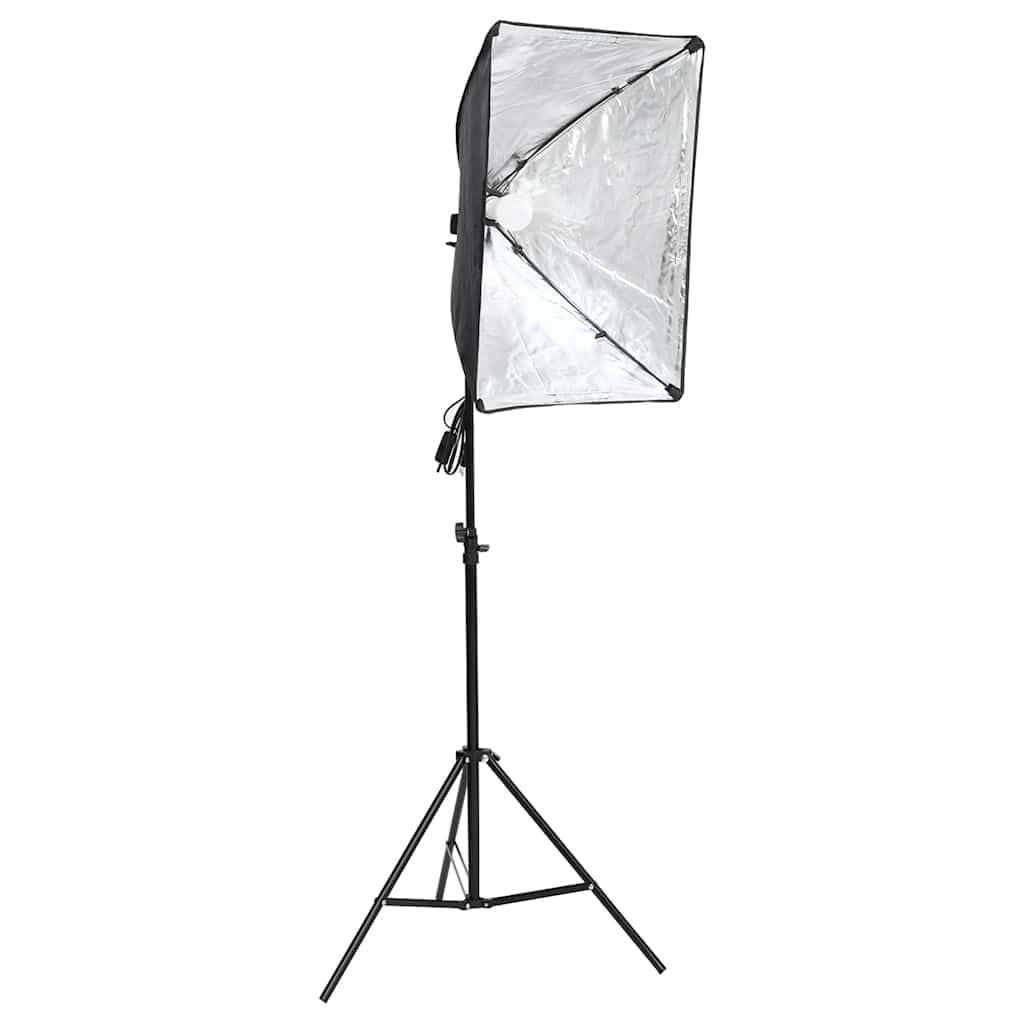 Zestaw oświetlenia studia fotograficznego z softboxami, systemem tła i reflektorem 5 w 1 do fotografii portretowej i produktowej