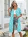 Ekouaer Zipper Robes for Women Short Knit Bathrobes Lightweight Knee Length Housecoat with Pockets Nightgown