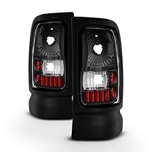 AKKON - For 94-01 Ram 1500 94-02 Ram 2500 3500 Pickup Truck Black Tail Lights Brake Lamps Replacement Pair