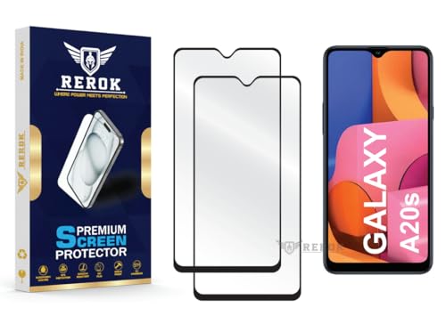 Image of Gorilla Tempered Glass Screen Protector Compatible with Samsung Galaxy A20s [Pack of 2] | Edge-to-Edge, Bubble-Free, Case Friendly, Easy Installation Kit